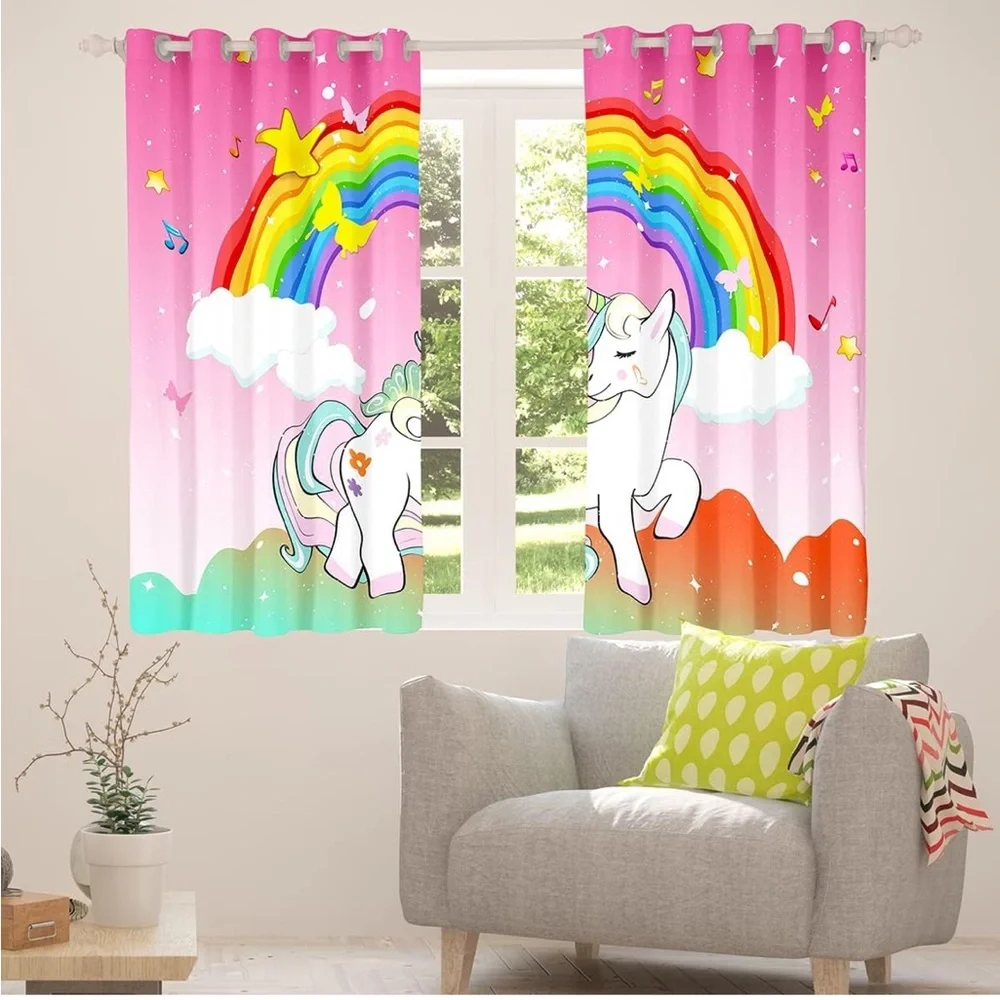 Colorful Rainbow Curtains